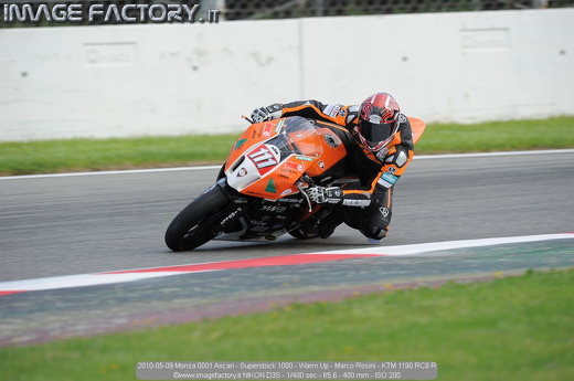 2010-05-09 Monza 0001 Ascari - Superstock 1000 - Warm Up - Marco Rosini - KTM 1190 RC8 R